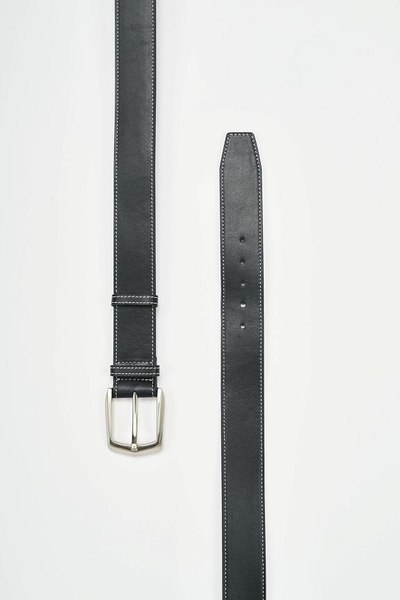 Julie Josephine Classic Leather Belt Black-2