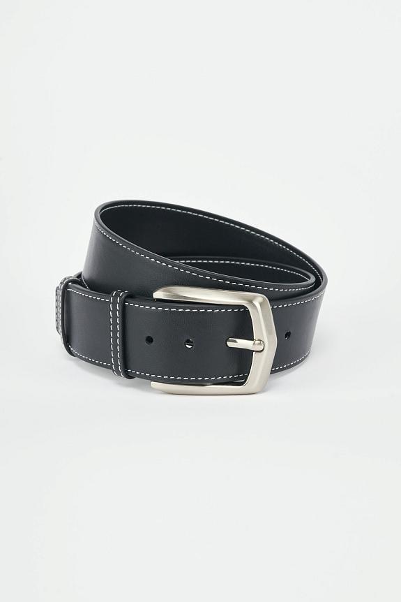 Julie Josephine Classic Leather Belt Black