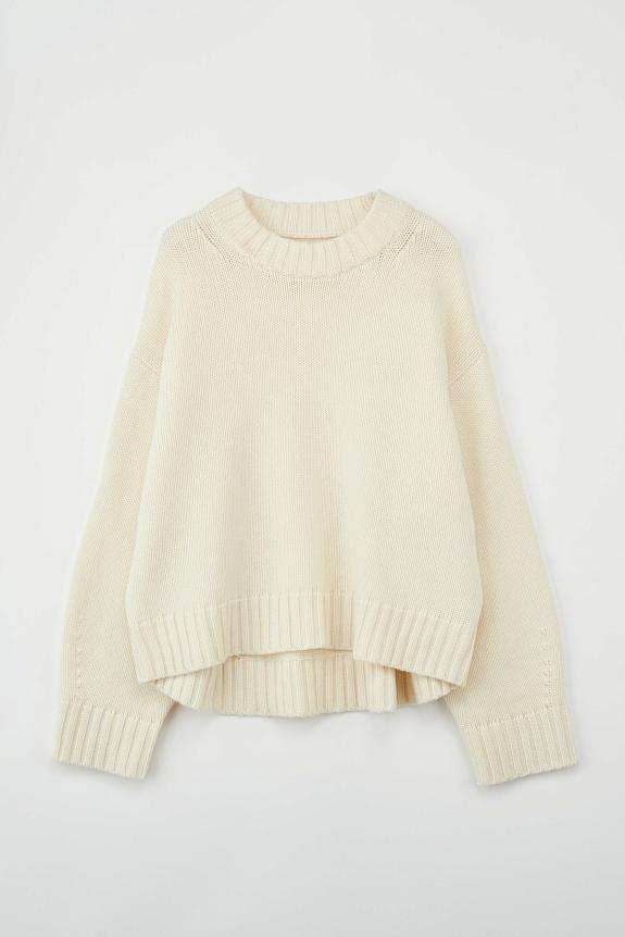 Julie Josephine Oversized Roundneck Sweater White
