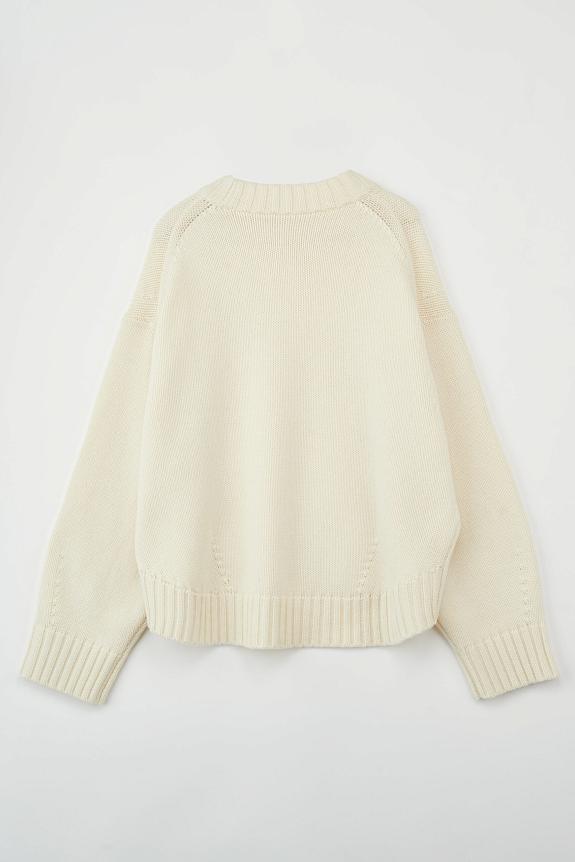 Julie Josephine Oversized Roundneck Sweater White