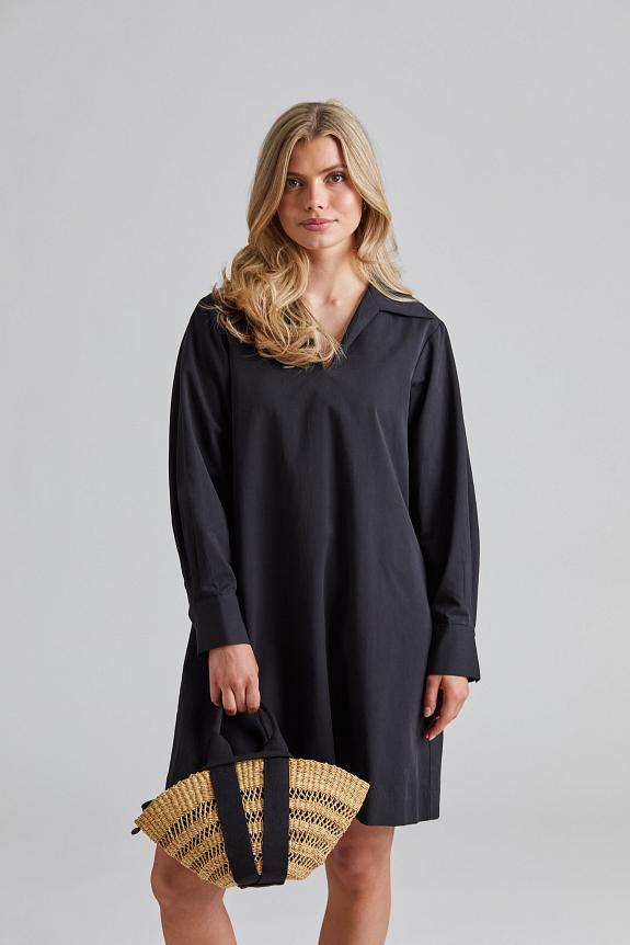 Julie Josephine Short Shirt Dress Black