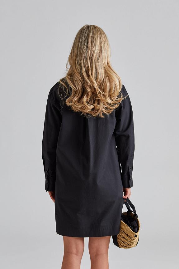 Julie Josephine Short Shirt Dress Black-1