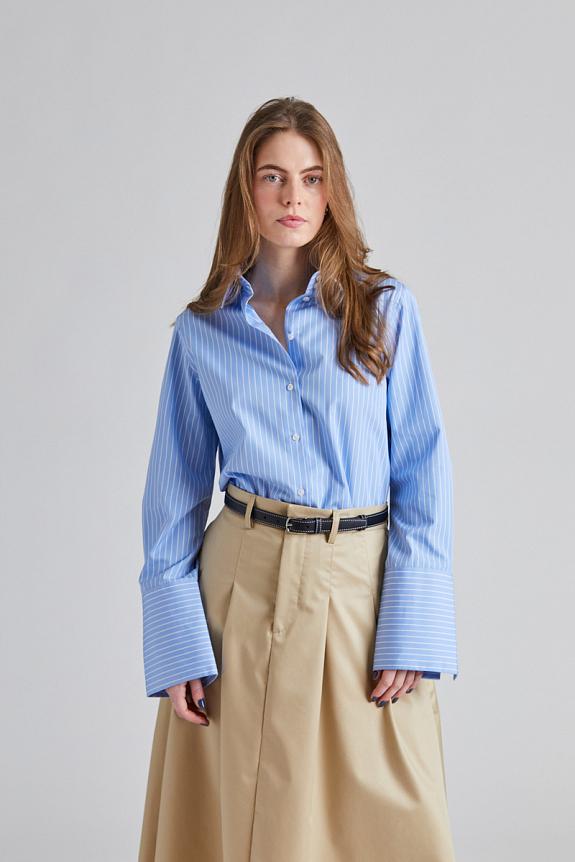 Julie Josephine Signature Shirt Blue Stripe 