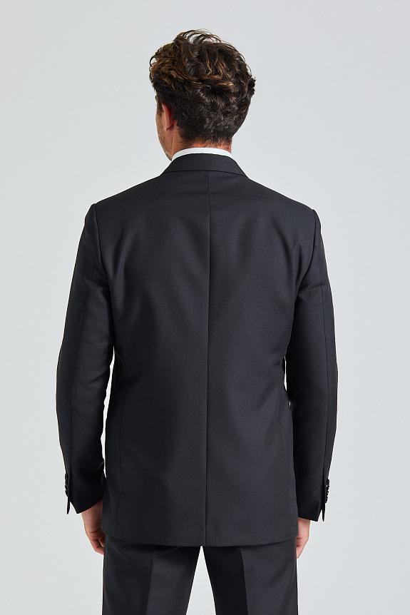 LARDINI Double Breasted Attitude Jacket Black-1