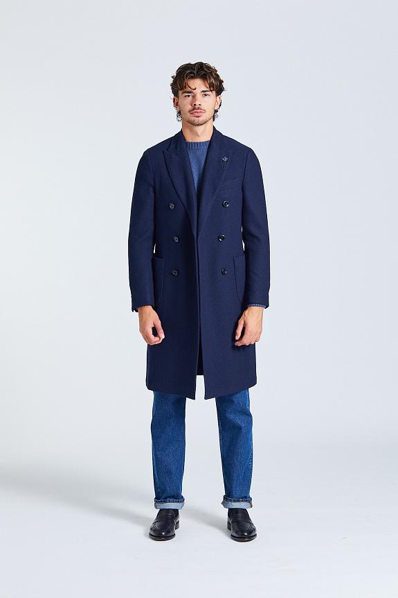 LARDINI Man Coat Special Line Blue-2