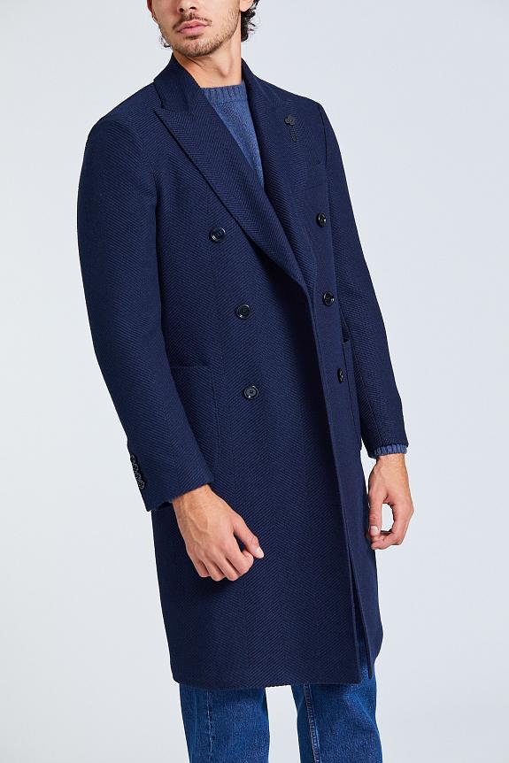 LARDINI Man Coat Special Line Blue-1