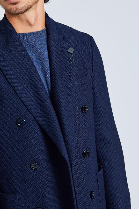 LARDINI Man Coat Special Line Blue-5