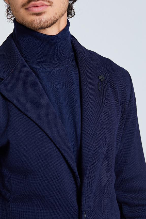 LARDINI Man Knit Jacket Blue-6