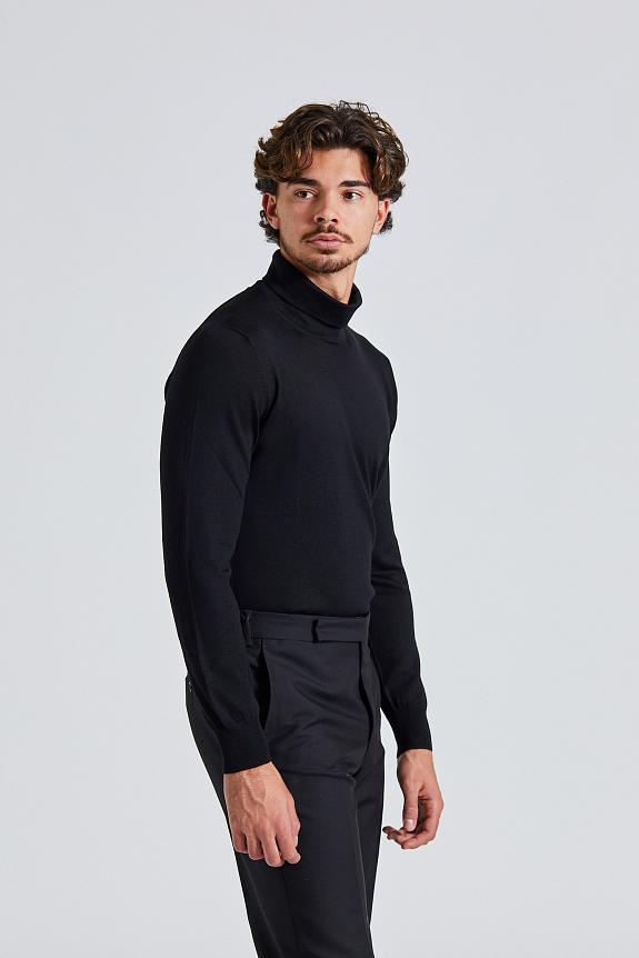 LARDINI Man Knit Sweater Black-3