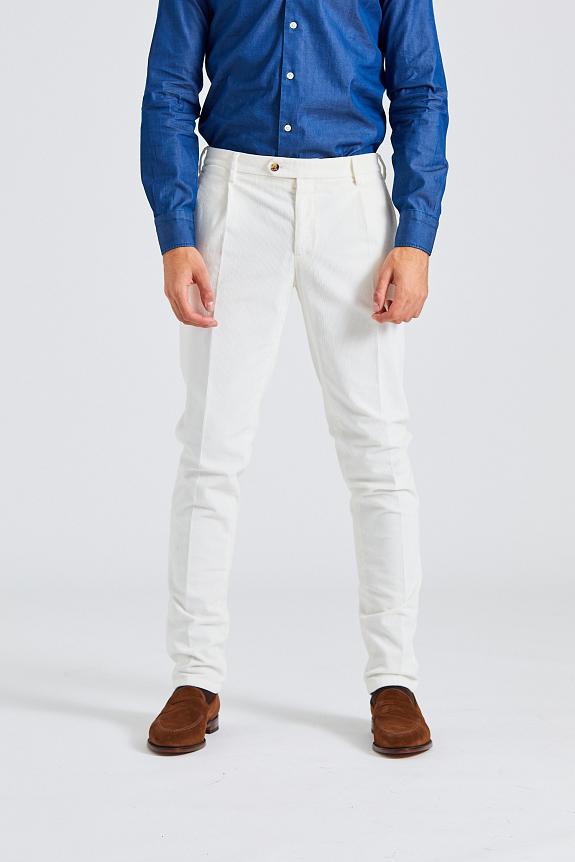 LARDINI Man Trousers Dyed White
