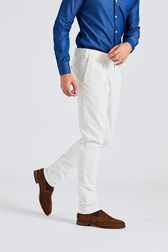 LARDINI Man Trousers Dyed White-3