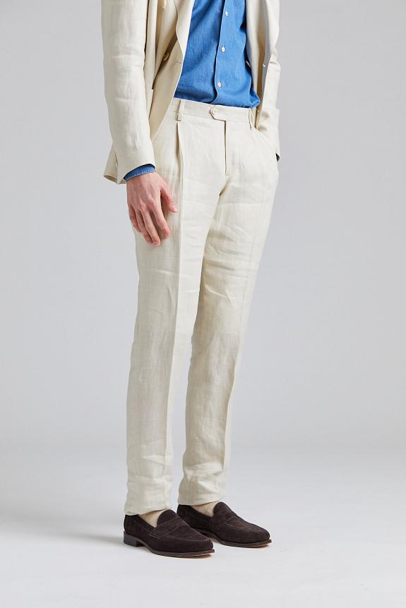 LARDINI Roma Soho Linen Suit Beige-9
