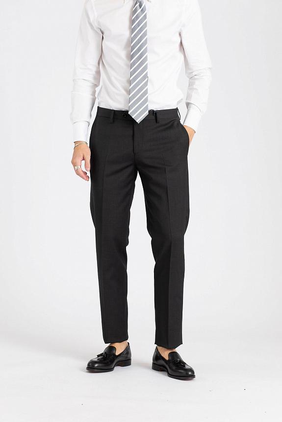 LARDINI Man Woven Suit Charcoal-6