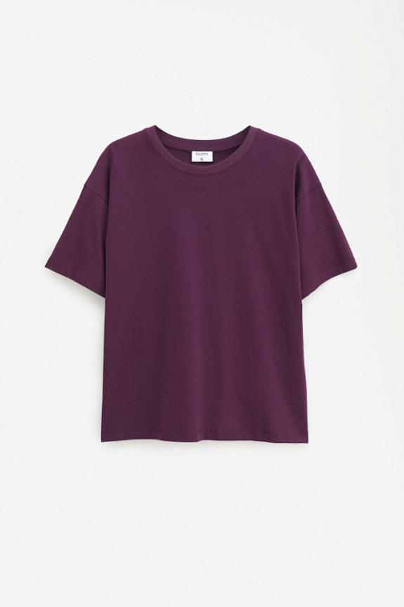 Filippa K Loose Fit Tee Burgundy