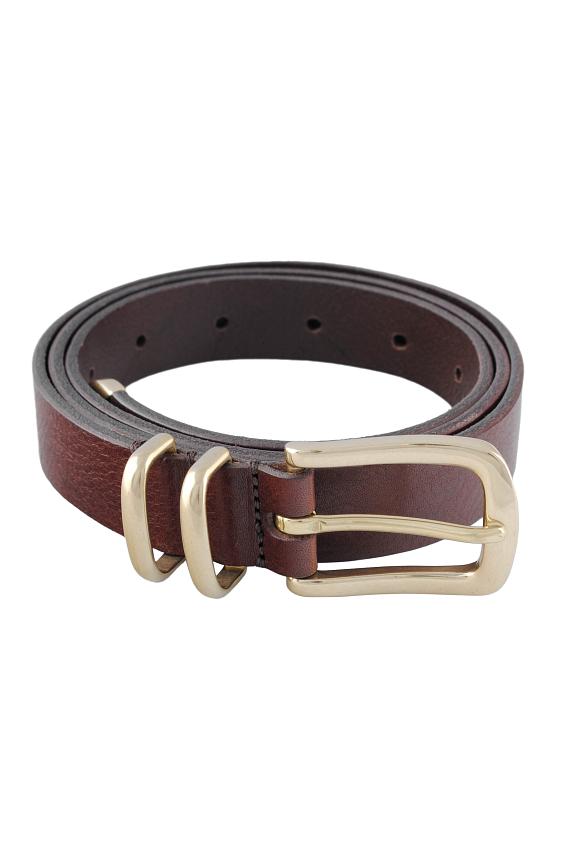 Molebo Refined Western Belt Brown-1