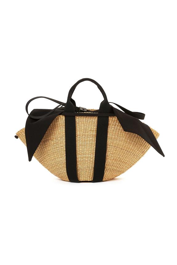 MUUN Sophie Black Handle Black Pouch