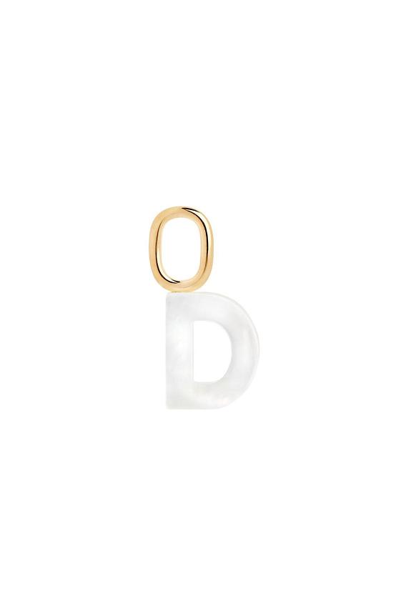 Maria Black Lucid Letter Charm Gold D