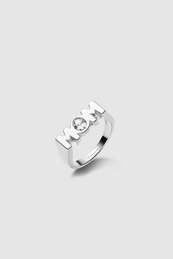 Maria Black Mom Royal Ring Silver