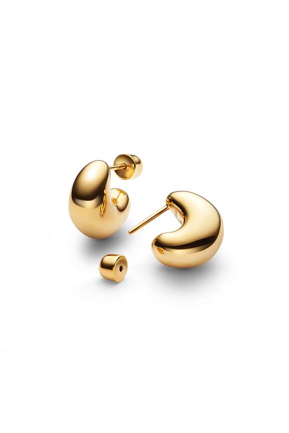 Maria Black Tryvann Pillow Earring Gold Pair