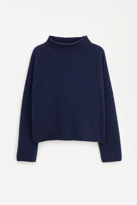 Filippa K Mika Yak Funnelneck Sweater Navy