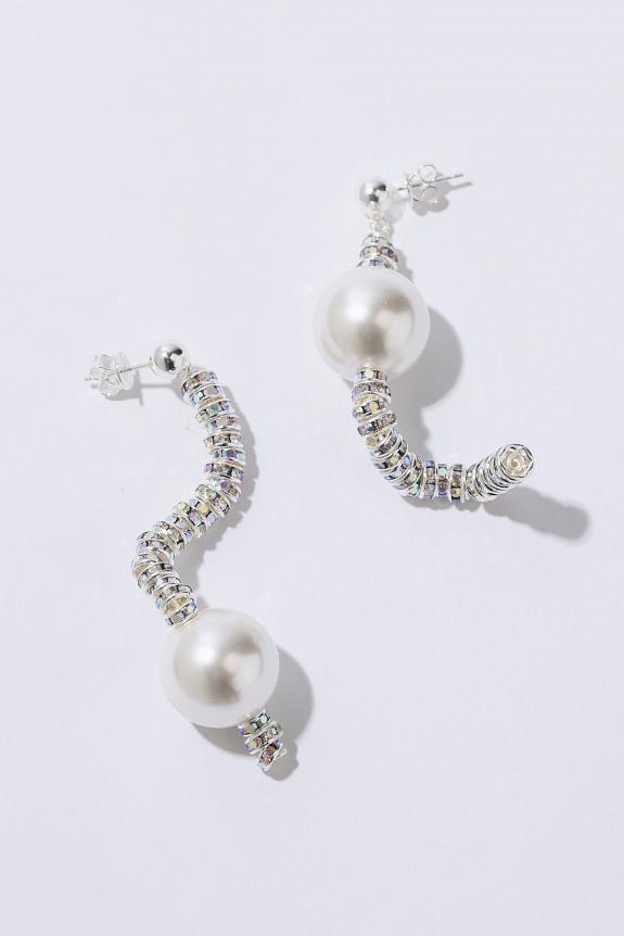 Pearl Octopuss.y Mini Silver Snakes 