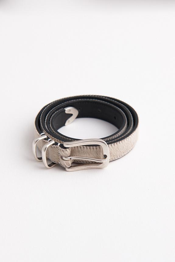 Molebo Ponyhair Belt White-2