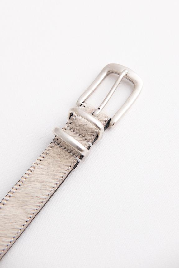 Molebo Ponyhair Belt White-3