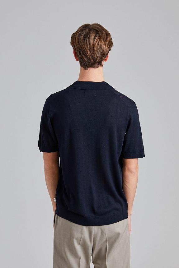 NN07 Thor SS Cardigan Deep Navy-1
