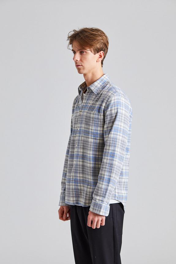 NN07 Arne Shirt Grey Check-3