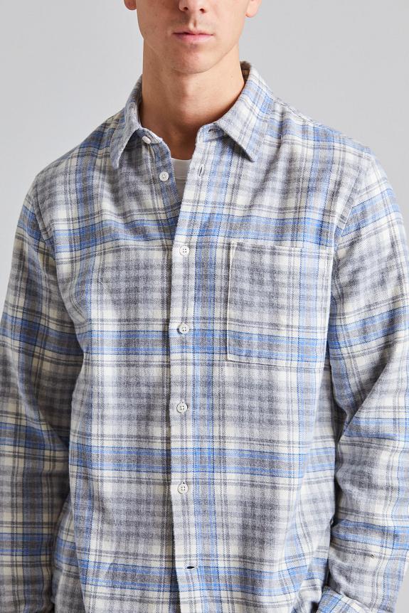 NN07 Arne Shirt Grey Check-5