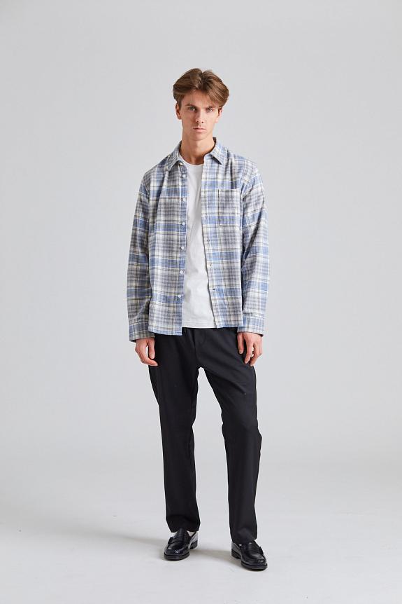 NN07 Arne Shirt Grey Check