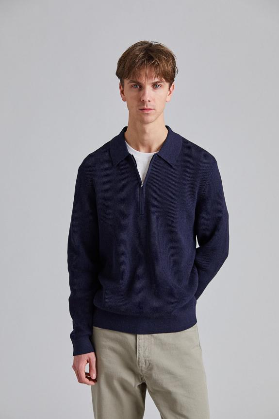 NN07 Hansie LS Navy Melange-1
