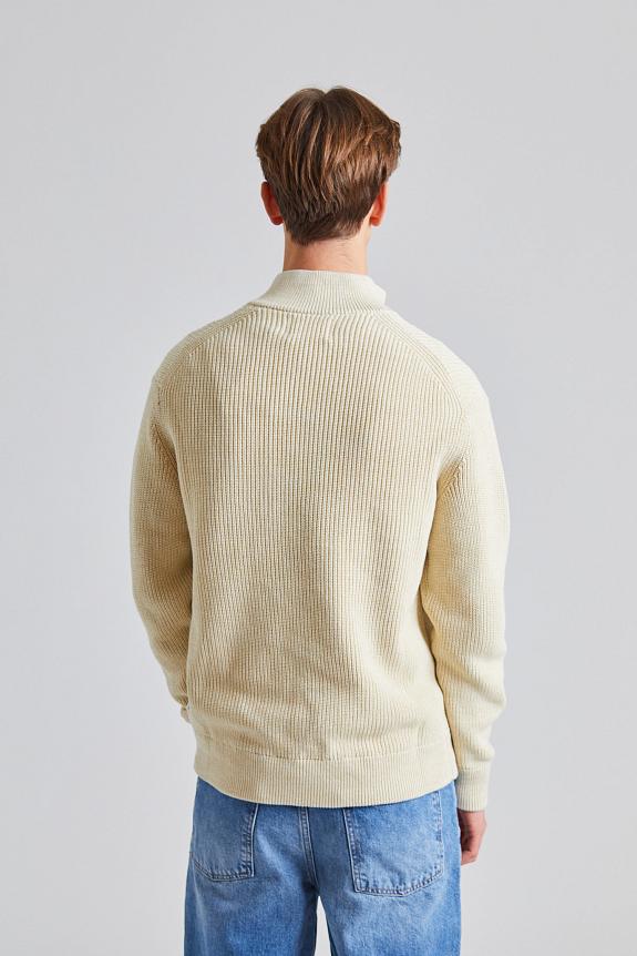 NN07 Jacobo Half Zip Ivory-2