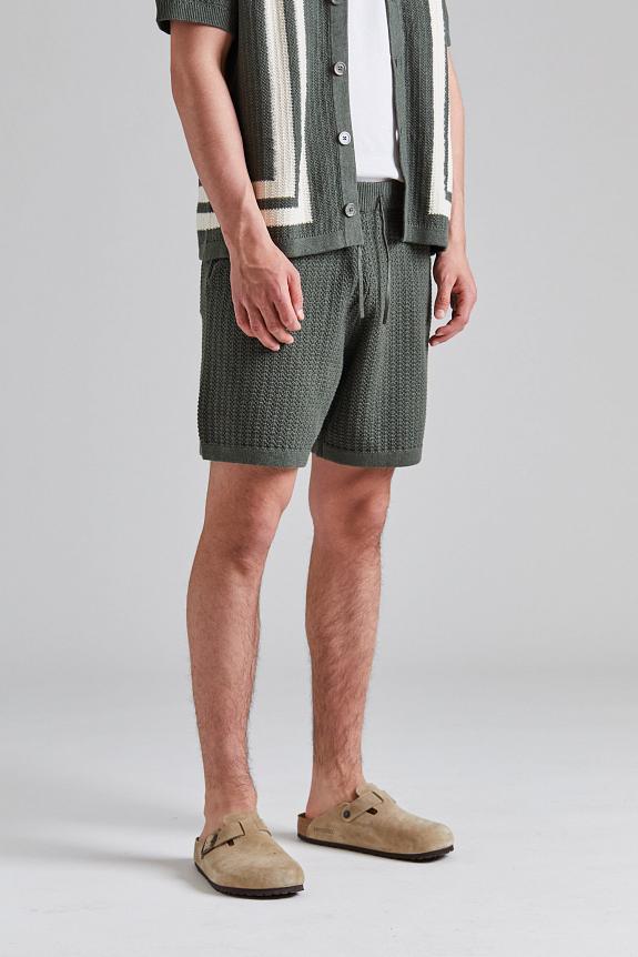 NN07 Marc Shorts Croc Green-1