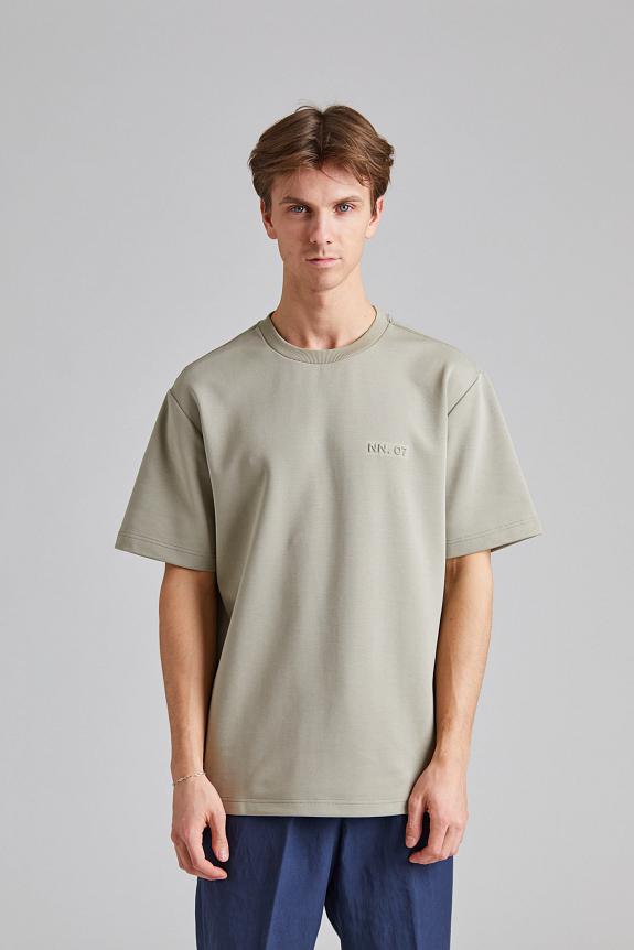 NN07 Nat SS Logo Tee Fog