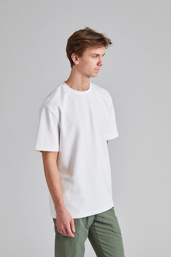 NN07 Nat SS Logo Tee White-1