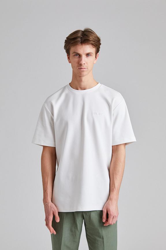 NN07 Nat SS Logo Tee White