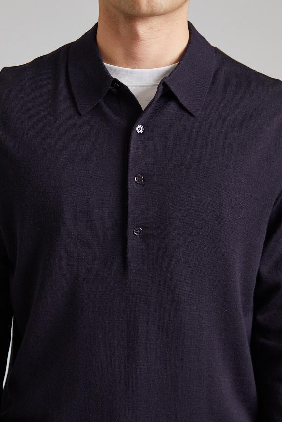 NN07 Raymond Knitted Polo Navy-5