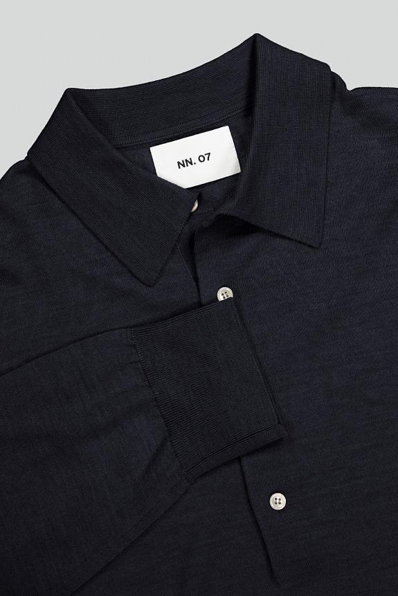 NN07 Raymond Knitted Polo Navy-7