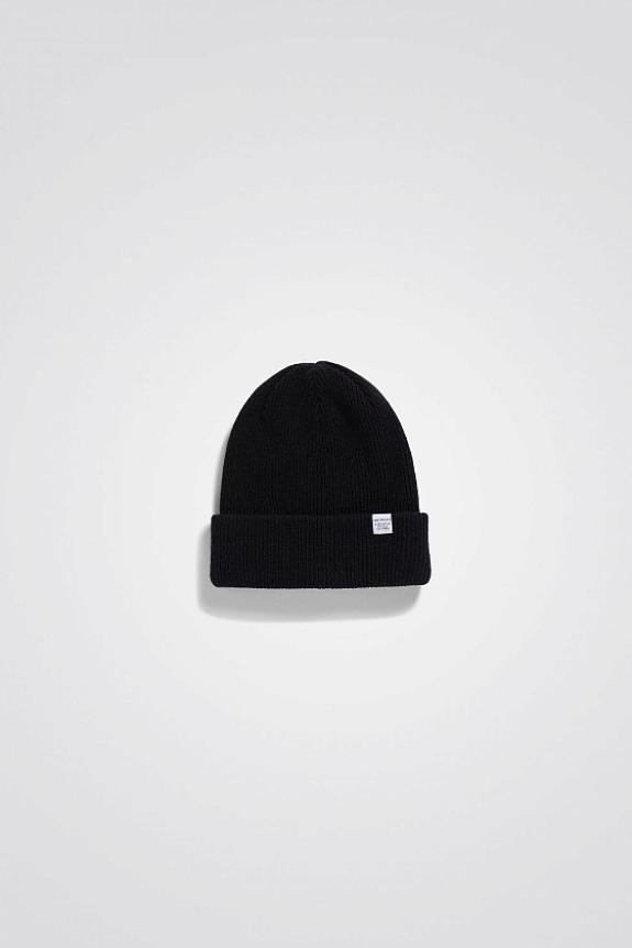 Merino Lambswool Beanie Black