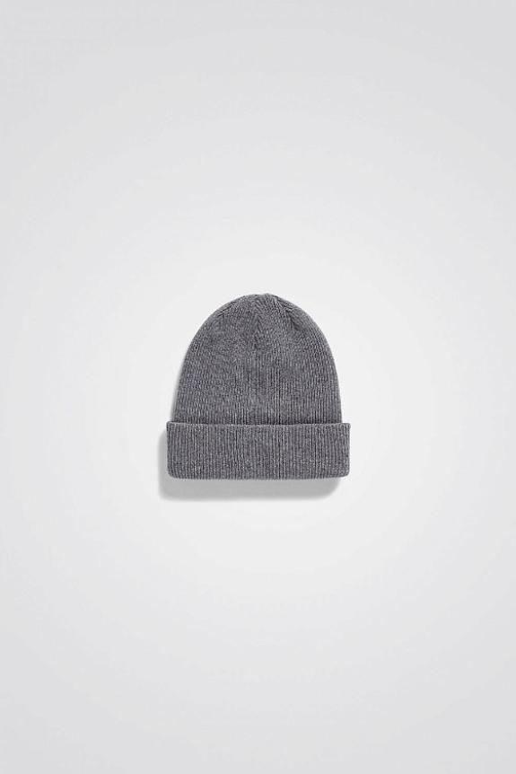 Merino Lambswool Beanie Grey Melange