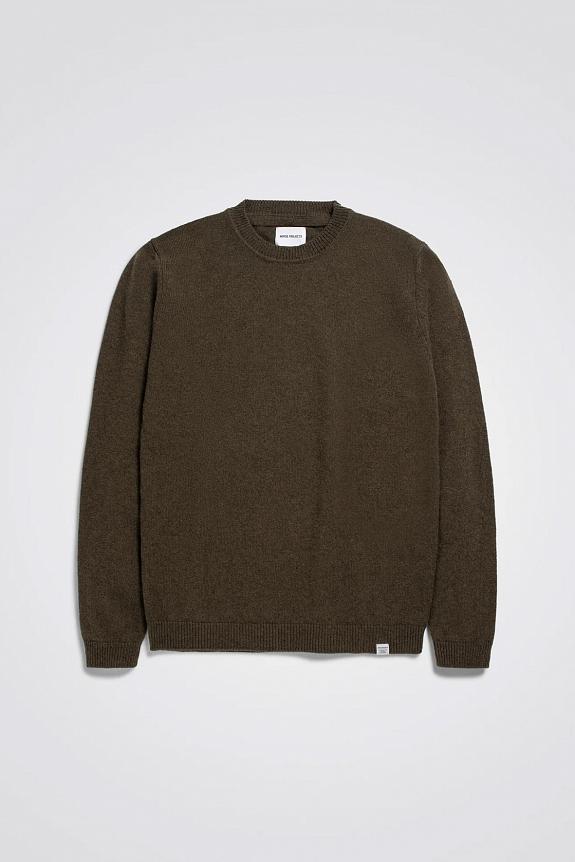 Norse Projects Sigfred Lambswool Dark Olive-3
