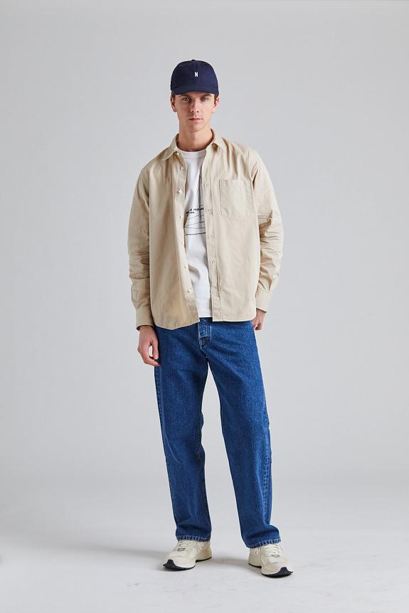 Norse Projects Algot Twill Shirt Oatmeal