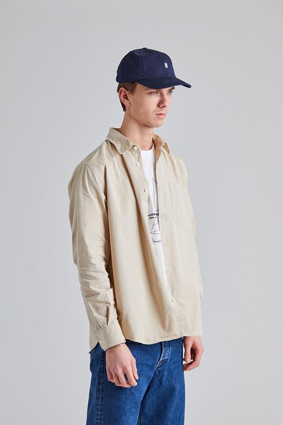 Norse Projects Algot Twill Shirt Oatmeal-2