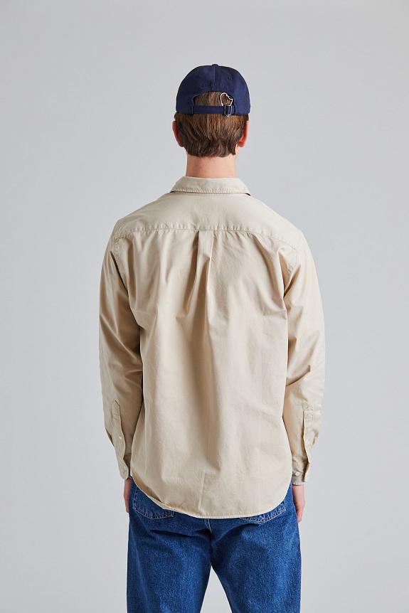 Norse Projects Algot Twill Shirt Oatmeal-3