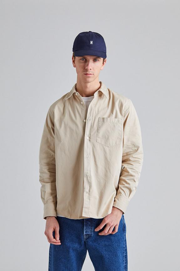 Norse Projects Algot Twill Shirt Oatmeal-4
