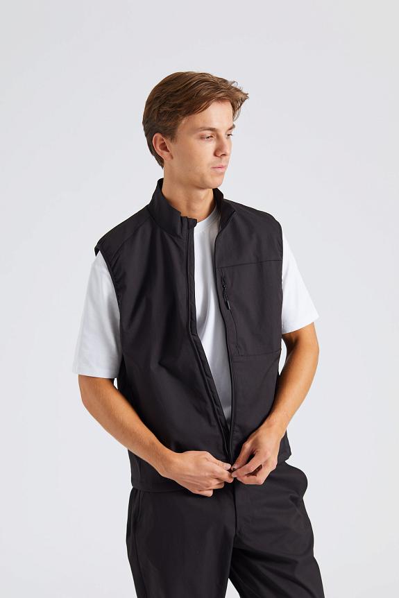 Norse Projects Birkholm Solotex Twill Vest Black-1