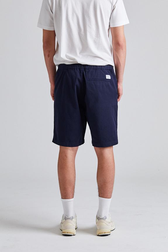 Norse Projects Ezra Relaxed Organic Stretch Twill Shorts Dk Navy-2