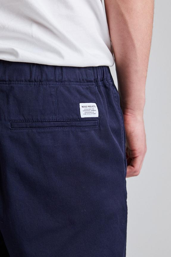 Norse Projects Ezra Relaxed Organic Stretch Twill Shorts Dk Navy-3