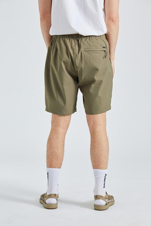 Norse Projects Ezra Relaxed Solotex Twill Shorts Sediment Green